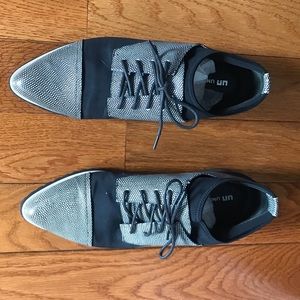 United Nude Nua Oxford Black White Mix Shoe